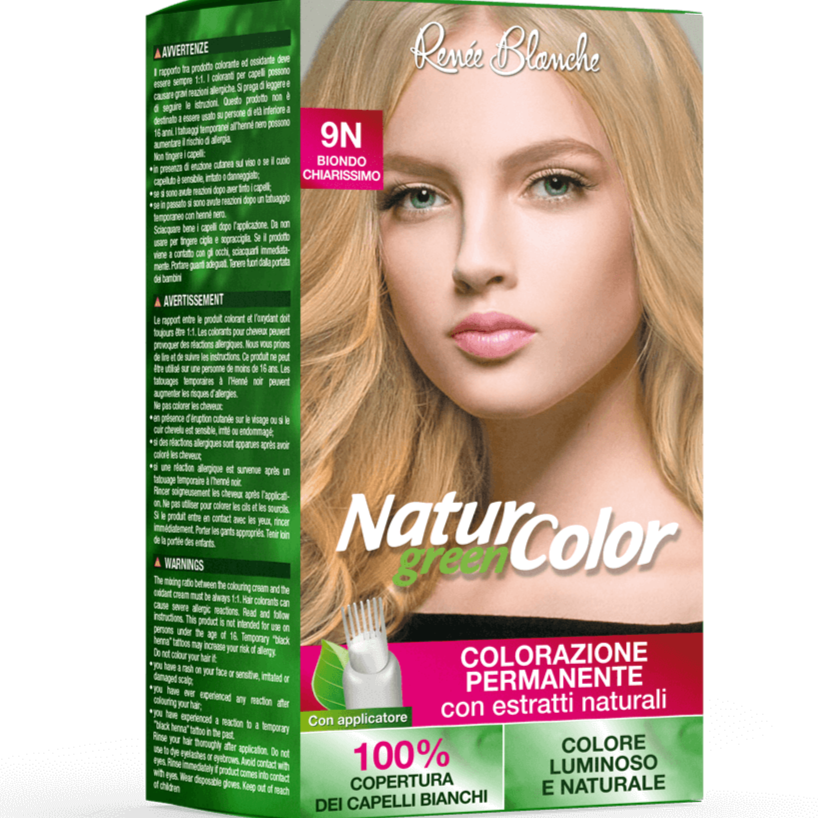 Renée Blanche Natur Green Color 9N- Biondo Chiarissimo