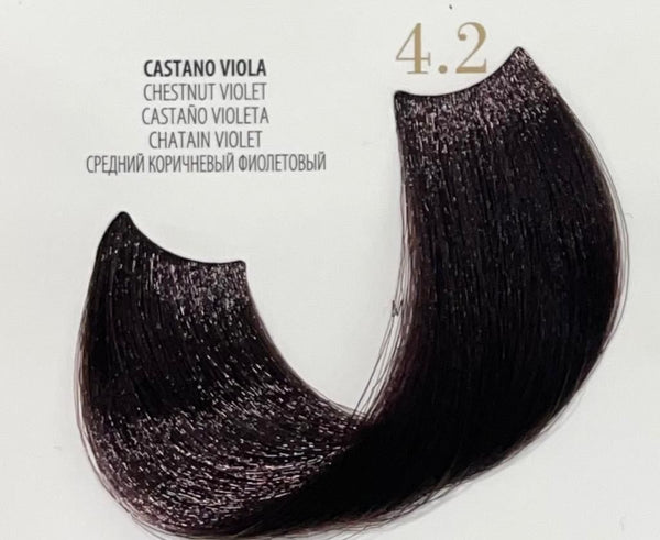 Fanola Oro Therapy Color Keratin 4.2- Castano Viola