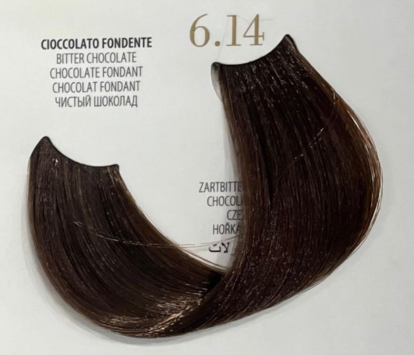 Fanola Oro Therapy Color Keratin 6.14- Dark Chocolate