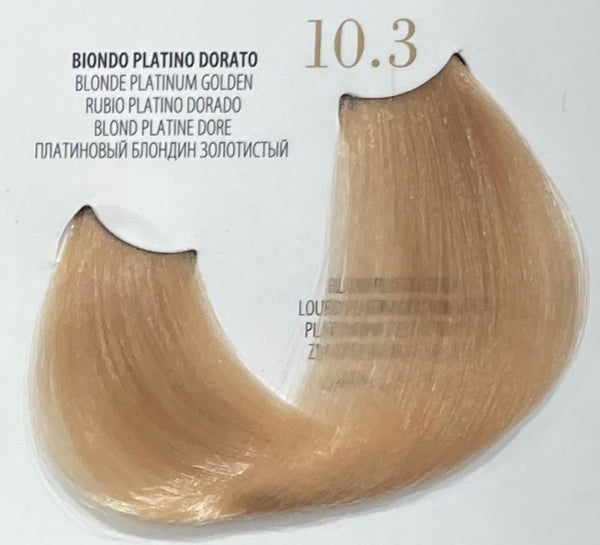 Fanola Oro Therapy Color Keratin 10.3- Biondo Platino Dorato