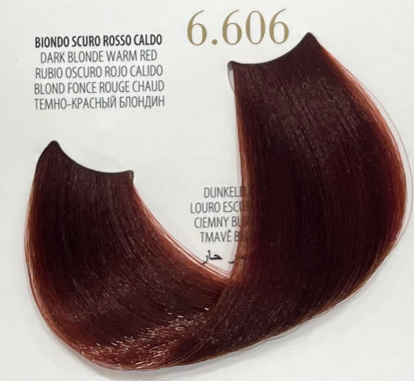 Fanola Oro Therapy Color Keratin 6.606- Biondo Scuro Rosso Caldo