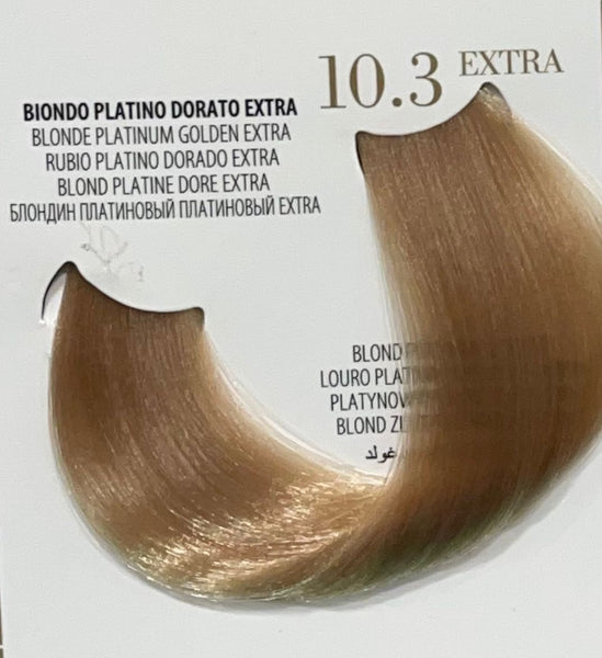 Fanola Oro Therapy Color Keratin 10.3 Extra- Extra goldenes Platinblond