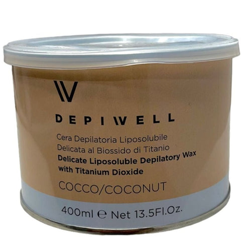Depiwell Cera Depilatoria Vaso Liposolubile Cocco 400 ml