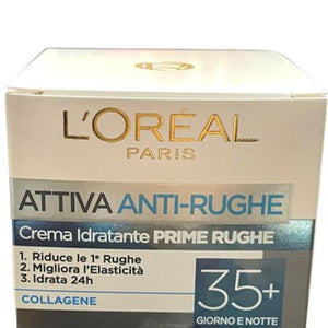 L'Oréal Paris Crema Viso Prime Rughe Giorno E Notte Attiva 35+ 50 ml