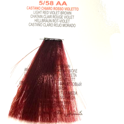 Lisap LK Cream Color 5/58- Castano Chiaro Rosso Violetto