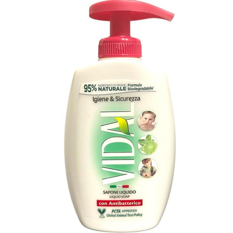 Vidal Sapone Liquido Antibatterico Menta E Lime 300 ml