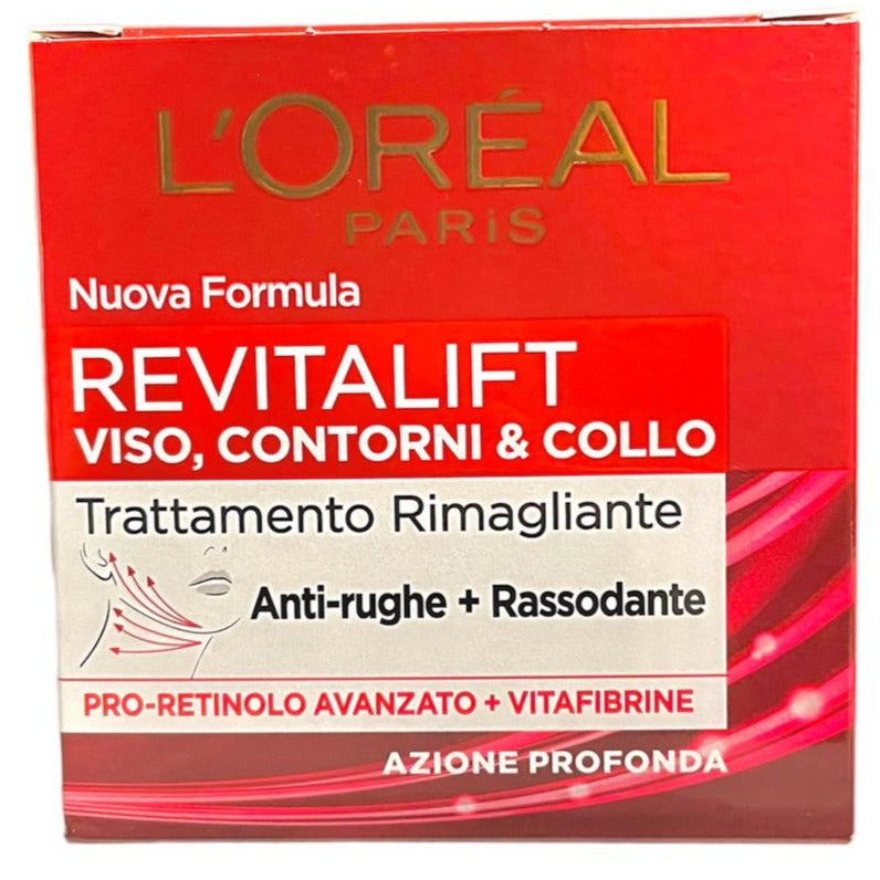 L'Oréal Paris Crema Viso, Contorni E Collo Revitalift 50 ml
