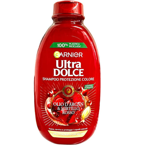 Garnier Ultra Dolce Shampoo Olio D'Argan E Mirtillo Rosso 400 ml