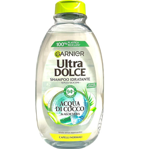 Garnier Ultra Dolce Shampoo Acqua Di Cocco E Aloe Vera 400 ml