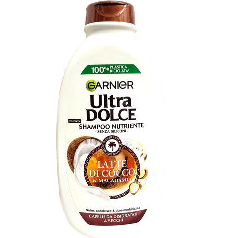 Garnier Ultra Dolce Shampoo Latte Di Cocco E Macadamia 400 ml