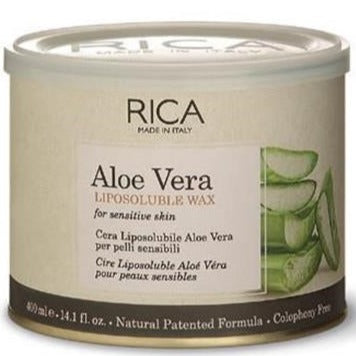 Depilatory Wax Liposoluble Jar Aloe Vera Rica 400 ml