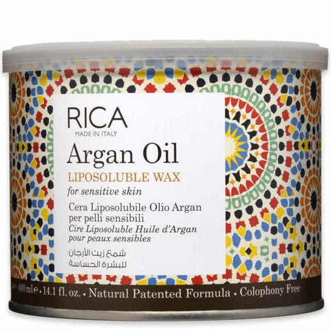 Depilatory Wax Liposoluble Jar Argan Oil Rica 400 ml