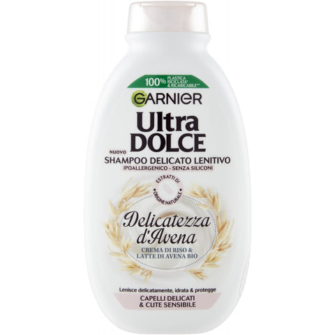 Garnier Ultra Dolce Shampoo Crema Di Riso E Avena 400 ml