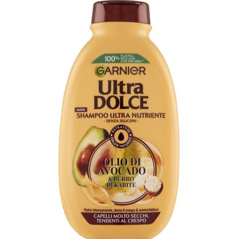 Garnier Ultra Dolce Shampoo Olio Di Avocado E Burro Di Karitè 400 ml
