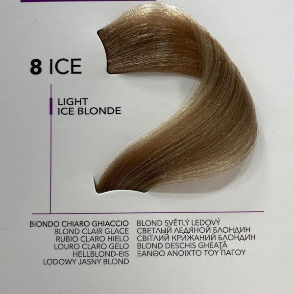 Fanola No Yellow Cream Color 8 ICE- Light Ice Blonde