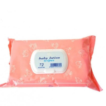 Baby Lotion Salviette Detergenti 72 Pezzi