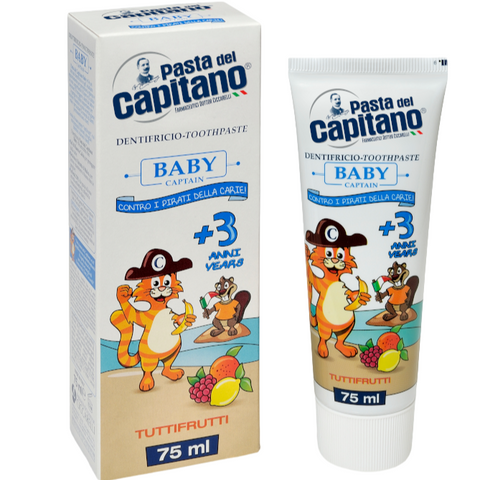 Pasta Del Capitano Dentifricio Baby +3 Anni Tuttifrutti 75 ml