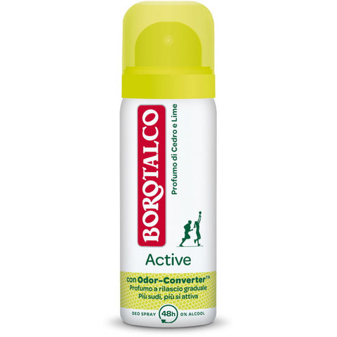Talcum powder Active Deodorant Spray Cedar and Lime