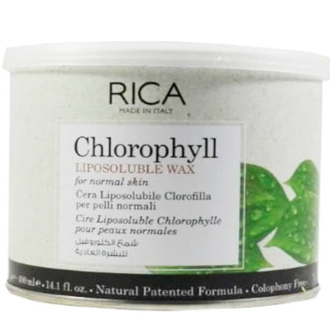 Depilatory Wax Liposoluble Jar Chlorophyll Rica 400 ml