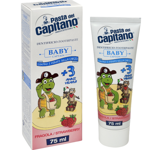 Pasta Del Capitano Dentifricio Baby +3 Anni Fragola 75 ml
