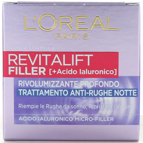 L'Oréal Paris Crema Viso Anti Rughe Notte Revitalift Filler 50 ml