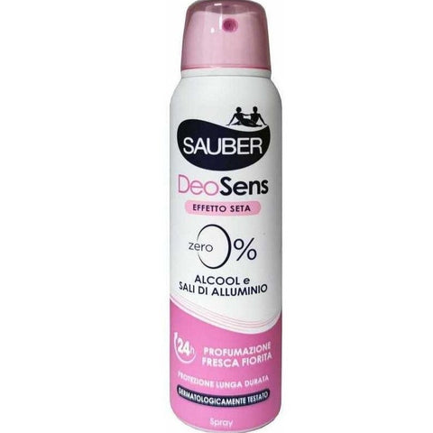 Sauber Deodorante Spray DeoSens Profumazione Fresca Fiorita 150 ml