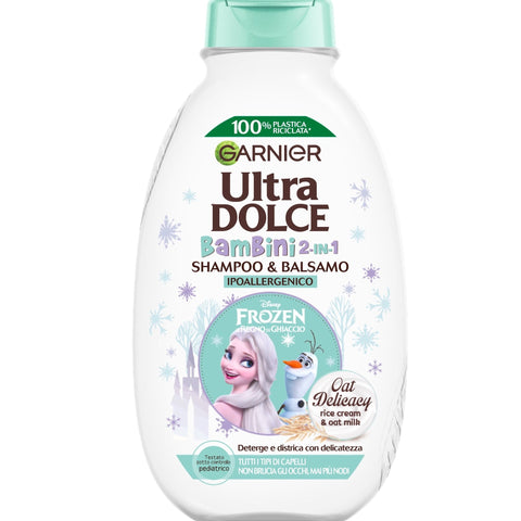 Garnier Ultra Dolce Shampoo Crema Di Riso E Latte D'Avena Bambini 2in1 400 ml