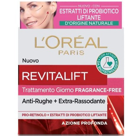 L'Oréal Paris Crema Viso Antirughe Rassodante Giorno Revitalift Fragrance Free 50 ml
