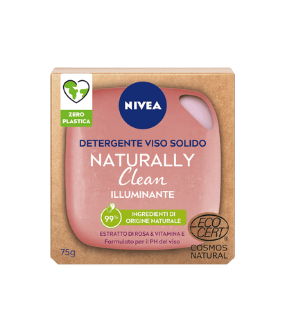 Nivea Naturally Clean Solid Facial Cleanser 75 g