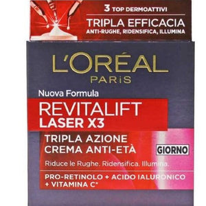 L'Oréal Paris Crema Viso Anti Età Giorno Laser X3 Revitalift 50 ml