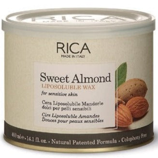 Depilatory Wax Liposoluble Jar Sweet Almonds Rica 400 ml