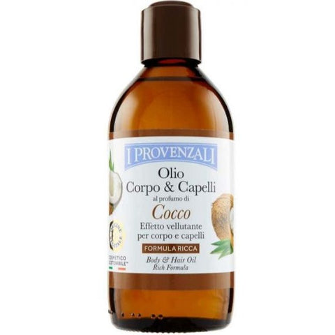 I Provenzali Coconut Body and Hair Oil 200 ml