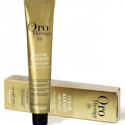 Fanola Oro Therapy Color Keratin 6.46- Dunkles Kupferrotblond