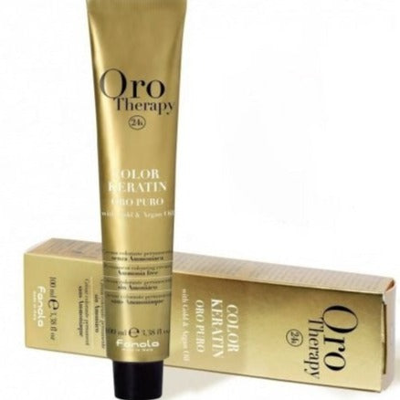 Fanola Oro Therapy Color Keratin 6.34- Dark Golden Copper Blonde