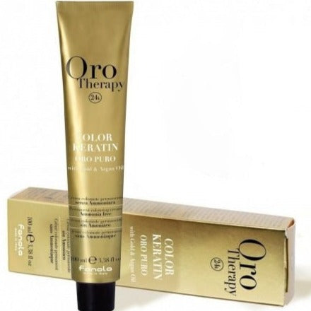 Fanola Oro Therapy Color Keratin 6.5- Dunkles Mahagoniblond