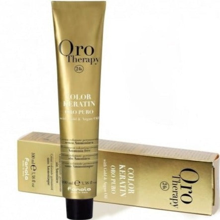 Fanola Oro Therapy Color Keratin 6.606- Dunkelblond Warmes Rot