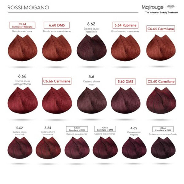 L'Oréal Professionnel Majirouge C7,64 Carmilane + Rubilane- Biondo Rosso Rame