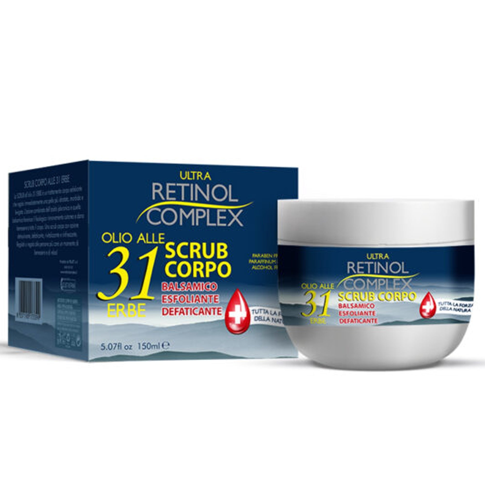 Body Scrub Oil With 31 Herbs Ultra Retinol Complex 150 ml