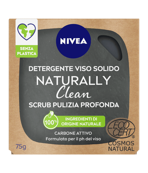 Nivea Naturally Clean Solid Facial Cleanser 75 g