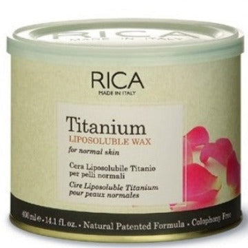 Depilatory Wax Liposoluble Pot Titanium Rica 400 ml