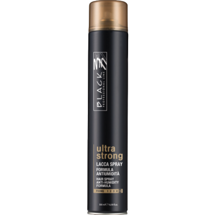 Black Parisienne Ultra Strong Anti Humidity Hairspray
