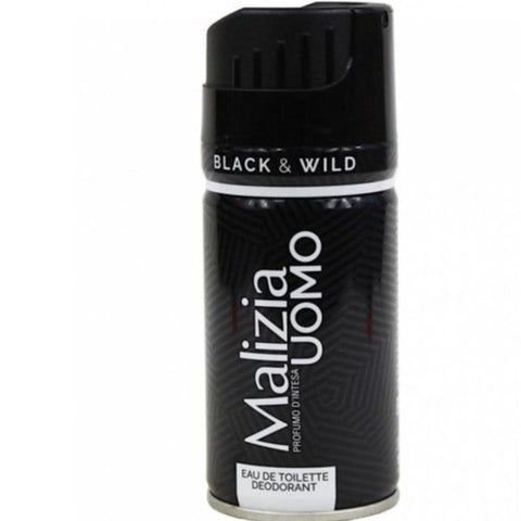Malizia Uomo EDT Deodorante Spray Black&Wild 150 ml
