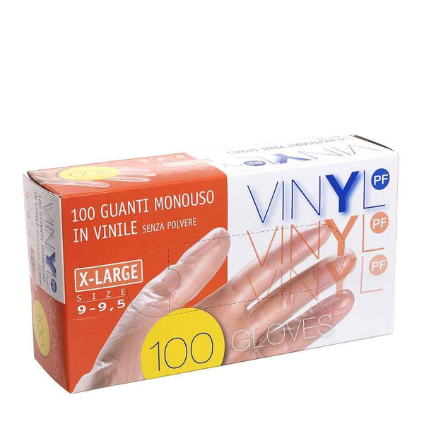 Transparent Vinyl Gloves Powder Free Disposable 100 pieces